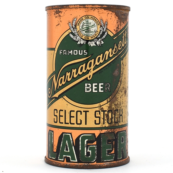 Narragansett Select Stock Lager Flat Top 101-24