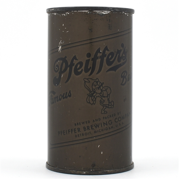 Pfeiffers Beer Olive Drab Flat Top WITHDRAWN FREE HIGH GRADE 113-38