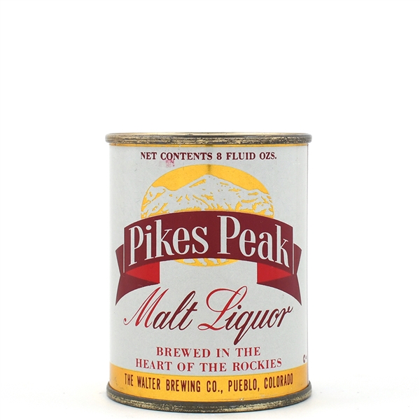 Pikes Peak Malt Liquor 8 Ounce Flat Top 242-7