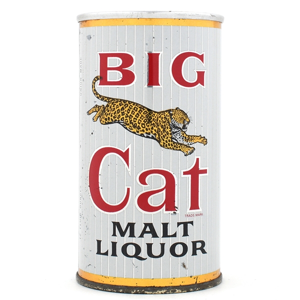 Big Cat Malt Liquor Zip Top PEORIA 39-30