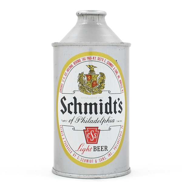 Schmidts Beer Flat Bottom Cone Top SILVER SWEET UNLISTED