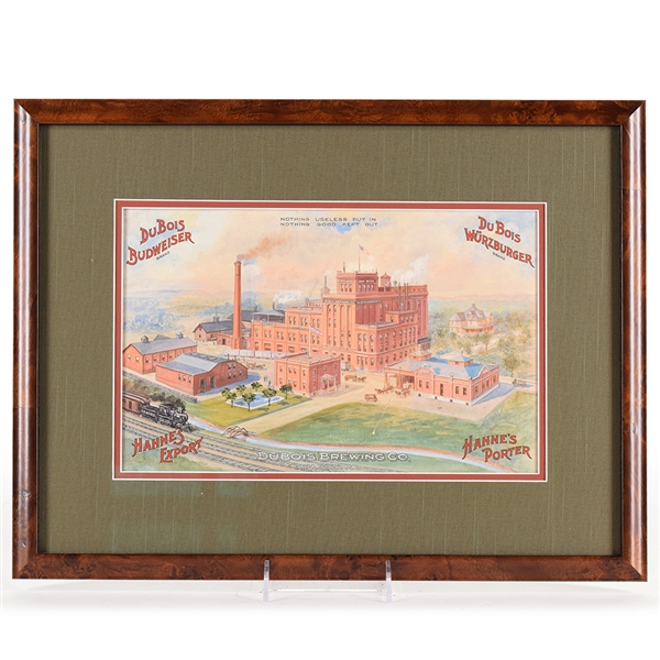 DuBois Brewing Pre-Prohibition Watercolor Factory Scene