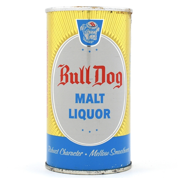 Bull Dog Malt Liquor Zip Top DREWRYS 50-12