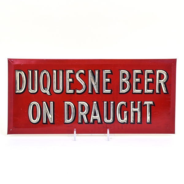 Duquesne Beer On Draught 1930s Tin-Over-Cardboard Sign 2 of 2