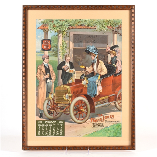 Frank Jones Brewing Pre-Prohibition 1906 Lithograph Calendar