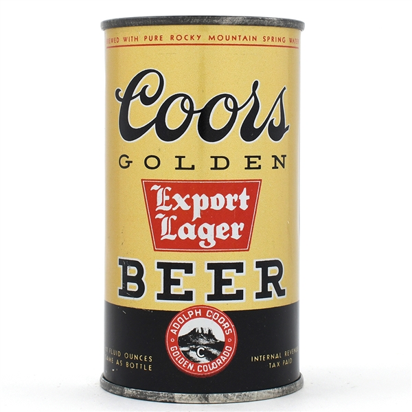 Coors Beer Flat Top THOROUGHLY AGED MINTY 51-16