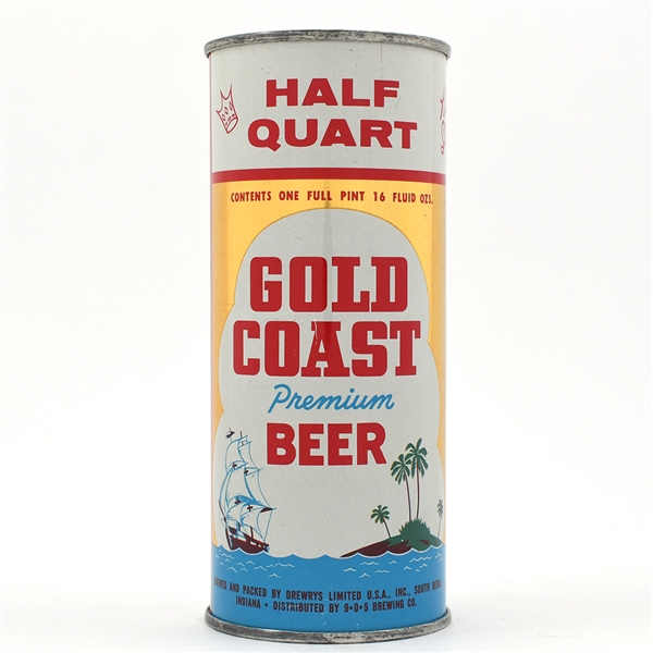 Gold Coast Beer 16 Ounce Flat Top DREWRYS 229-29