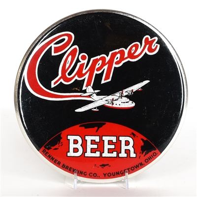 Clipper Beer 1930s Button Sign RENNER RARE