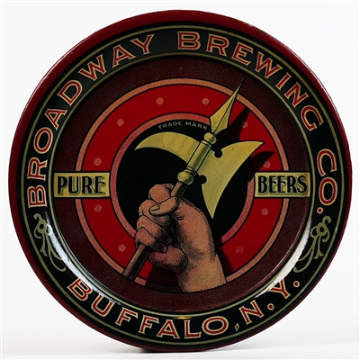 Broadway Brewing Pure Beers Buffalo Battle Axe Preproh Tip Tray