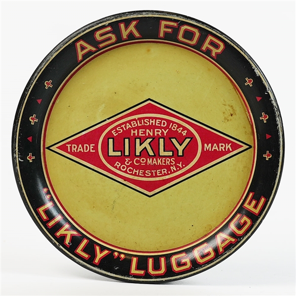 Likly Luggage Advertising Rochester NY Tip Tray