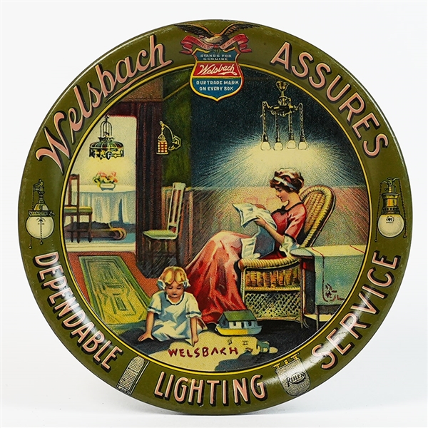 Welsbach Dependable Lighting Service Tip Tray EXCELLENT