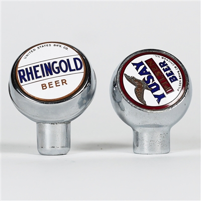 Rheingold Yusay Beer Chrome Tap Knobs CHICAGO