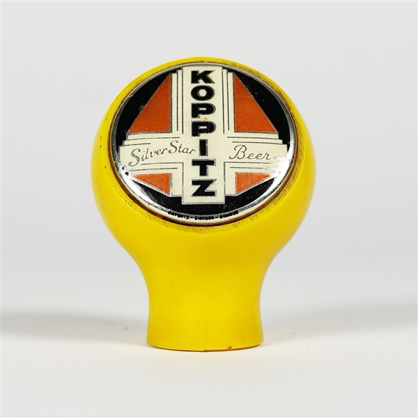 Koppitz Silver Star Beer Tap Knob DETROIT