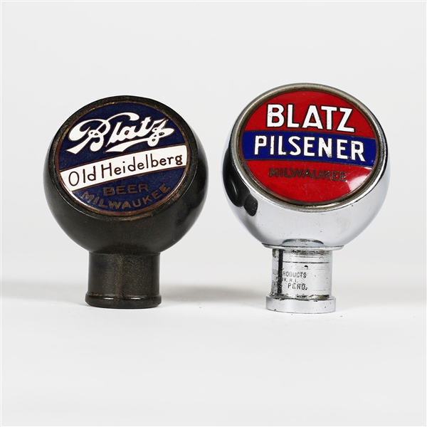 Blatz Old Heidelberg and Pilsener Milwaukee Tap Knobs