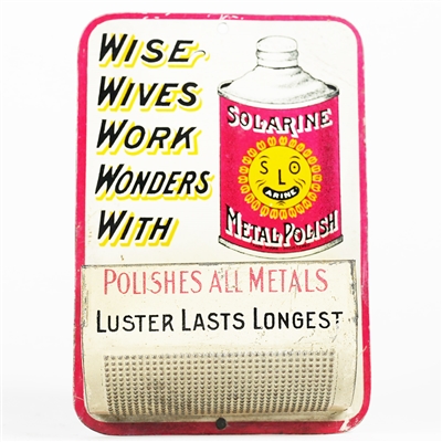 wise Wives Work Wonders With Solarine Metal Polish Match Holder