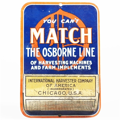 International Harvester Company Match Osborne Line Match Holder