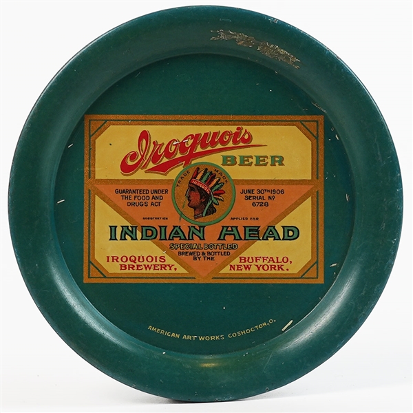 Iroquois Beer Indian Head Special Bottled Preproh Tip Tray