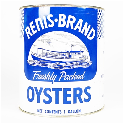 Renis Brand Oysters Gallon Can LOUISIANA OUTSTANDING