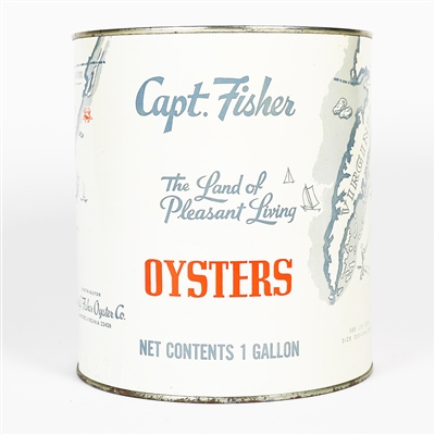 Capt Fisher Oysters Gallon Can Sanford VA OUTSTANDING