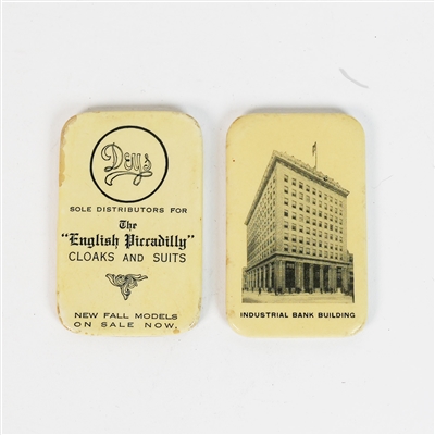 Industrial Bank Building Deys English Piccadilly Cloaks Suits Antique Pocket Mirrors