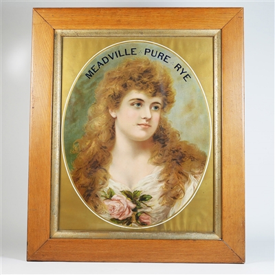 Meadville Pure Rye Pre-prohibition Chromolithograph SHARP