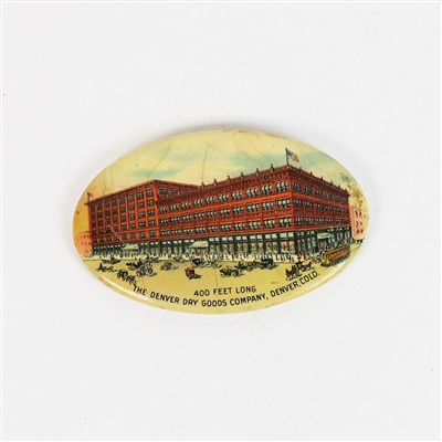 Denver Dry Goods Colorodo Factory Scene Pocket Mirror