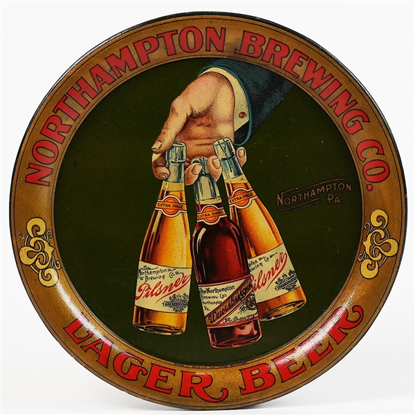 Northampton Brewing Lager Beer Pilsner Wuerzburger Bottles Tip Tray