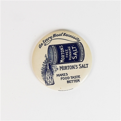 Mortons Free running Salt Makes Food Taste Better Pocket Mirror