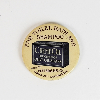 Peet Bros Creme Olive Oil Soaps Toilet Bath Shampoo Mini Mirror