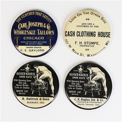 Cash Clothing House Carl Joseph Tailors Helfrick Hughes Mini Mirrors