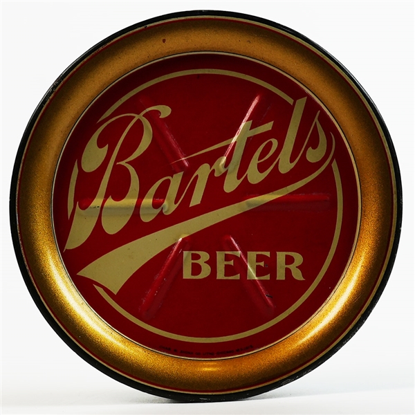 Bartels Beer Ribbed Preprohibition Ash or Tip Tray SHARP