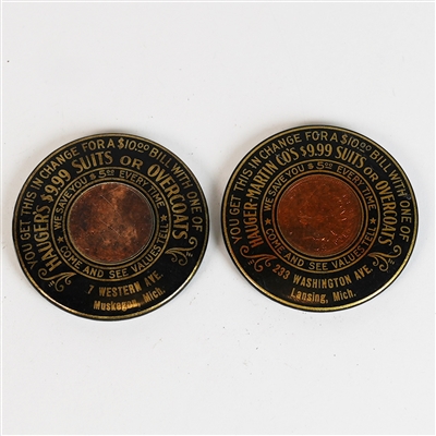 Hauger Martin 9.99 Suits Indian Head Lincoln Penny Mirrors MUSKEGON LANSING