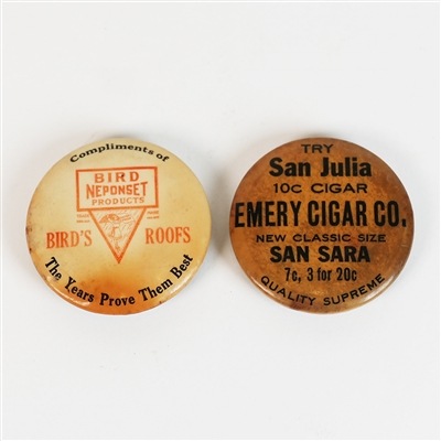 Bird Neponset Roofs San Julia cigar Emery Advertisment Knife Sharpeners