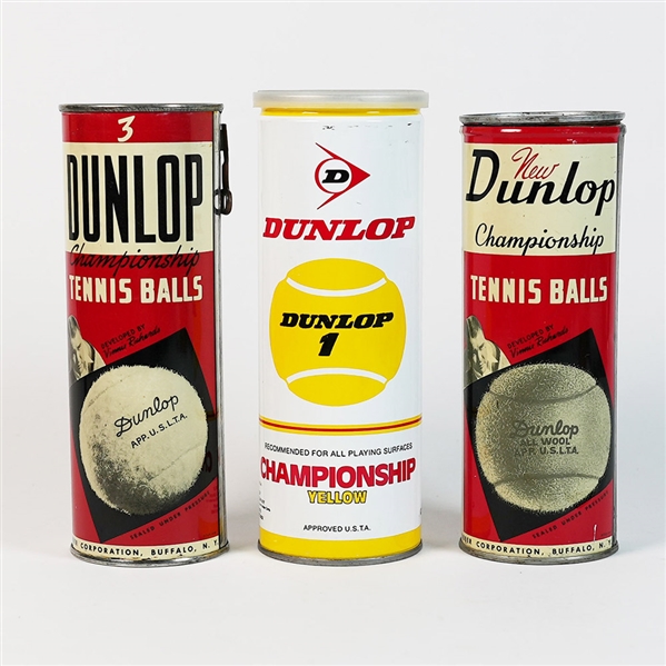 Vintage Dunlop Champions Tennis Balls Containers 1 FACTORY SEALED