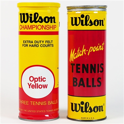 Wilson Opti Yellow Match Point Tennis Ball Tin Containers