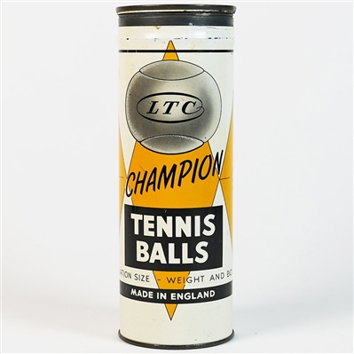 LTC Champion Tennis Balls Tin Container