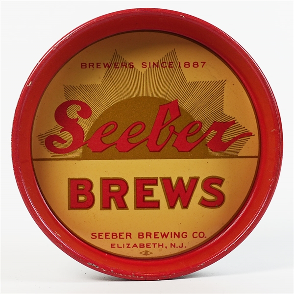 Seeber Brews Since 1887 Elizabeth NJ Tip Tray SCARCE