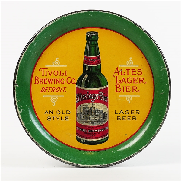 Tivoli Brewing Altes Lager Old Style Factory Scene Tip Tray