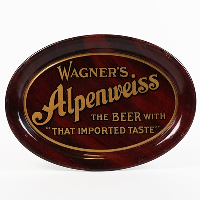 Wagners Alpenweiss Beer With That Imported Taste Tip Tray