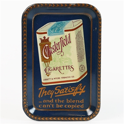 Chesterfield Cigarettes Safisfy Blend Can\t Be Copied Tip Tray