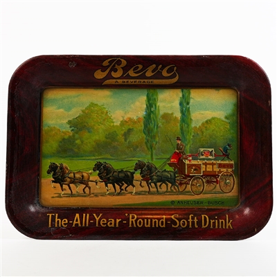 Bevo Beverage All Year Round Soft Drink Anheuser Busch Tip Tray