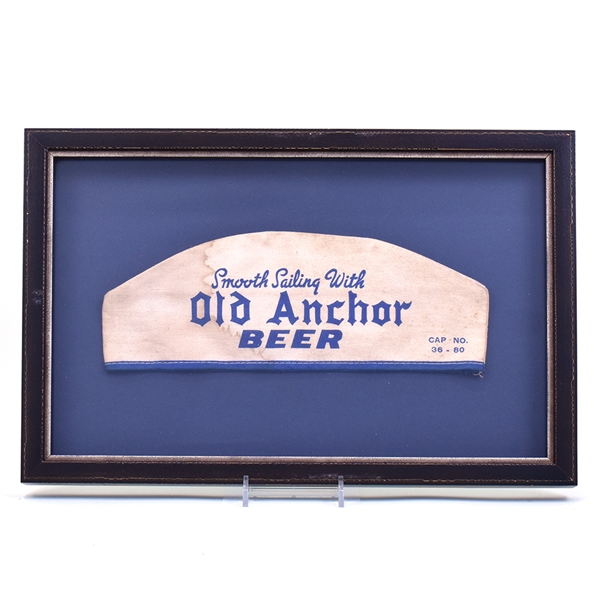 Old Anchor Beer 1930s Cloth Canvas Cap