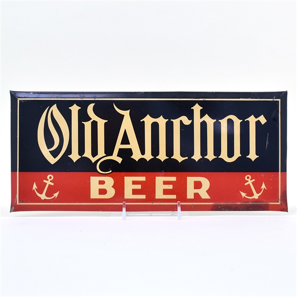 Old Anchor Beer 1930s Tin-Over-Cardboard Sign