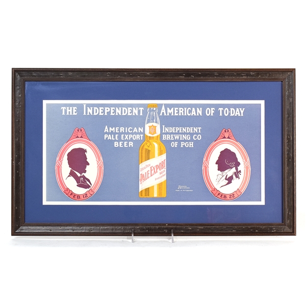 Special Brew Pre-Pro Cardboard Lithograph Sign PALE EXPORT PRESIDENTS BIRTHDAYS