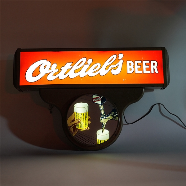 Ortliebs Beer Teardrop Illuminated Motion Sign