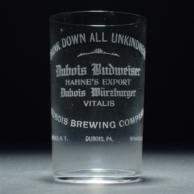 Dubois Budweiser Hahnes Wurtzburger Pre-Pro Etched Glass SCARCE