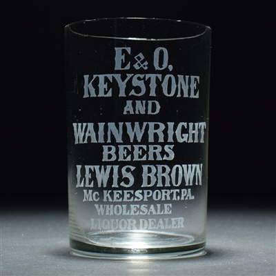 Lewis Brown Dist E and O Keystone Wainwright Pre-Pro Etched Glass