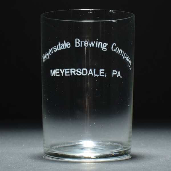 Meyersdale Brewing Pre-Prohibition Etched Glass