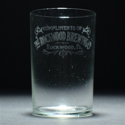 Rockwood Brewing Pre-Prohibition Etched Glass SCARCE