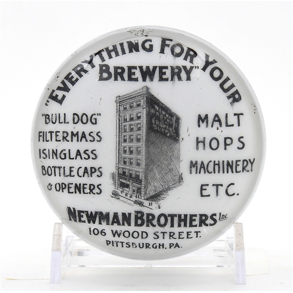 Newman Bros Brewery Supply Pre-Pro Glass Paperweight